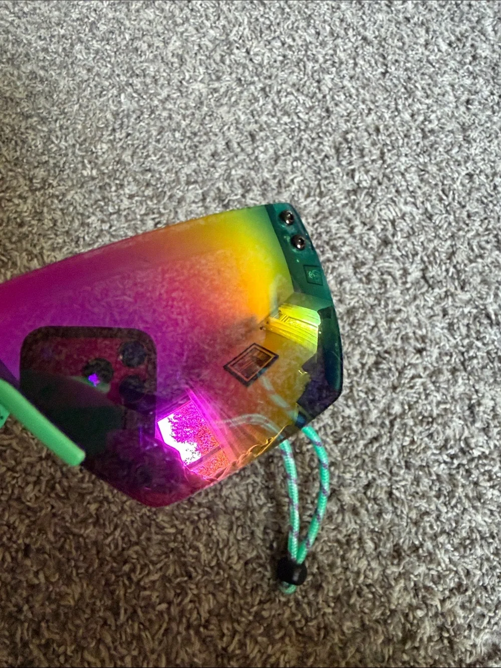 Kids Mirrored Heatwave glasses  - Teal Pink Lens